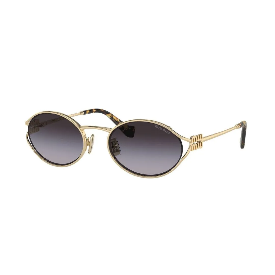 Unmissable Deal Today Miu Miu Mu 52Ys Zvn5D1 WomenS Sunglasses C Pale Gold, Grey Gradient Lenses