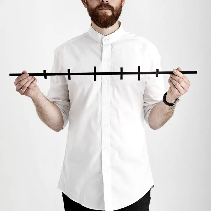 MOEBE Coat Rack, Black 70cm