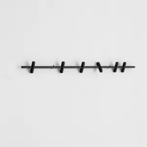 MOEBE Coat Rack, Black 70cm