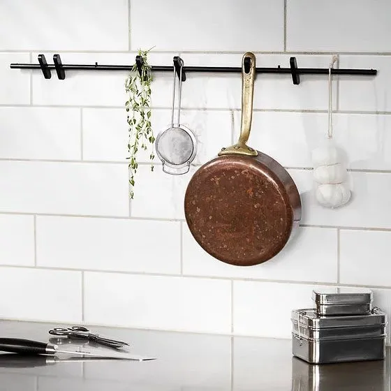 MOEBE Coat Rack, Black 70cm
