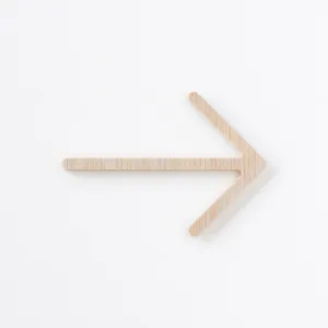 MOHEIM Arrow Sign, White Oak