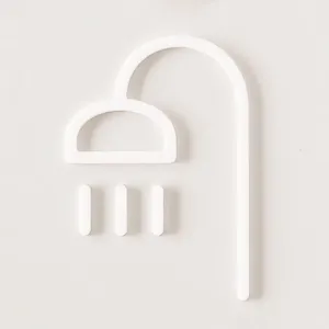 MOHEIM Shower Door Sign, White