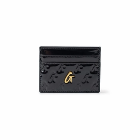 MustHave Deals Surprise Discount Today Monogram Gold Card Holder - Mirror Black