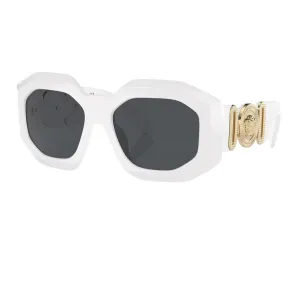 Online Exclusive Steal Versace Ve4224U 314/87 White Dark Grey Sunglass
