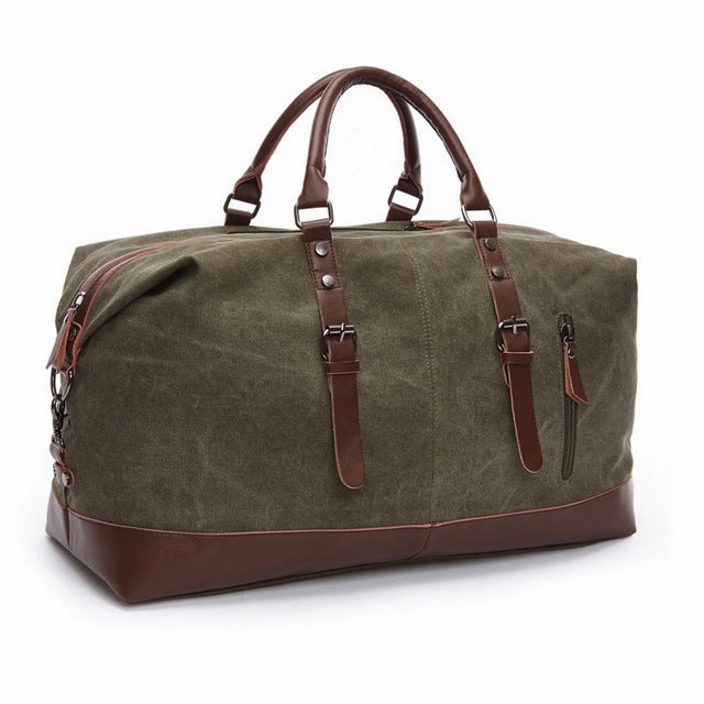 Markroyal Canvas Leather Men Travel Bags Carry On Luggage Bags Men Duffel Bags Handbag Travel Dont Miss This Deal