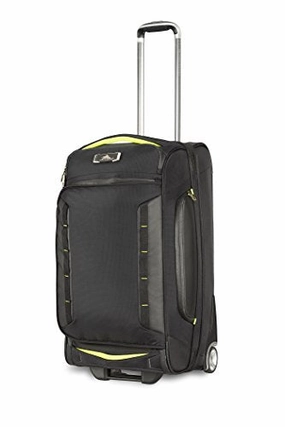 Last Chance Steal High Sierra At8 Wheeled Upright Duffel Bag, Black/Zest, 26"