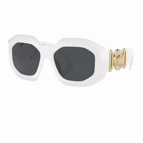 Online Exclusive Steal Versace Ve4224U 314/87 White Dark Grey Sunglass
