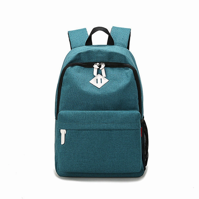 Fashion Canvas Backpack - Red,Dark Gray,Light Gray,Lake Blue,Gray,Orange,Light Coffee Grab It Fast
