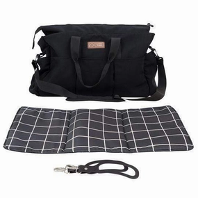 Limited Time Sale Mountain Buggy Double Satchel With Clips, Change Mat - Grid