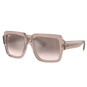 Hot Discount Deal Ray-Ban Magellan Rb4408 67278Z - Transparent Light Brown & Silver/Brown Lens
