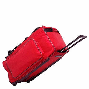 Limited Time Sale Trending Today Steal Netpack "Big P" 25" Wheeled Duffel (Red)