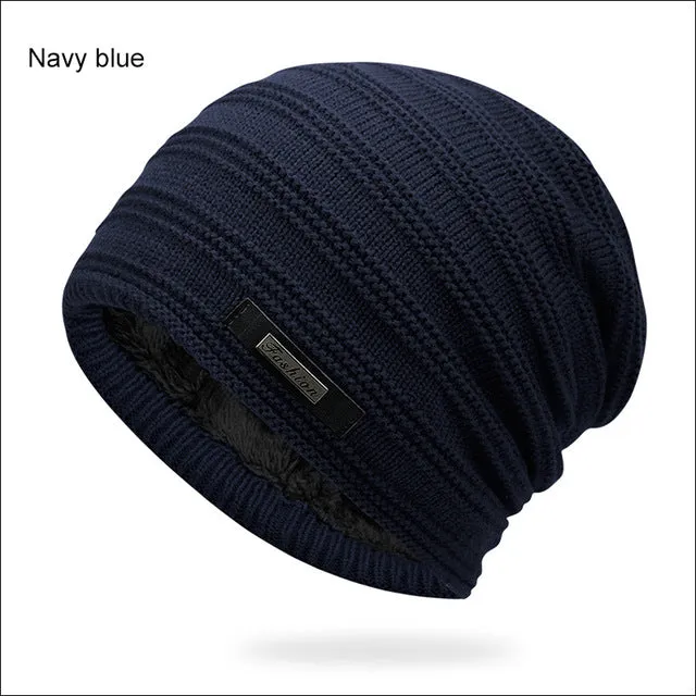 Acrylic Velvet Beanie Men'S Winter Warm Hat -Black,Navyblue,Red,Gray,Brown Deal Frenzy Today Shop the Savings