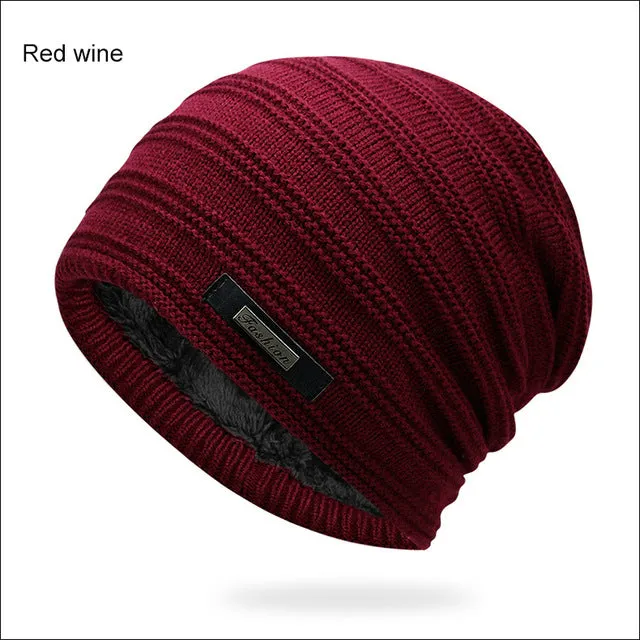 Grab Your Hot Pick Acrylic Velvet Beanie Men'S Winter Warm Hat -Black,Navyblue,Red,Gray,Brown
