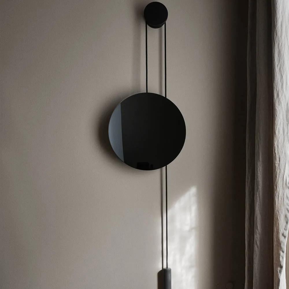NEW WORKS Rise & Shine Wall Mirror, Burned/Steel