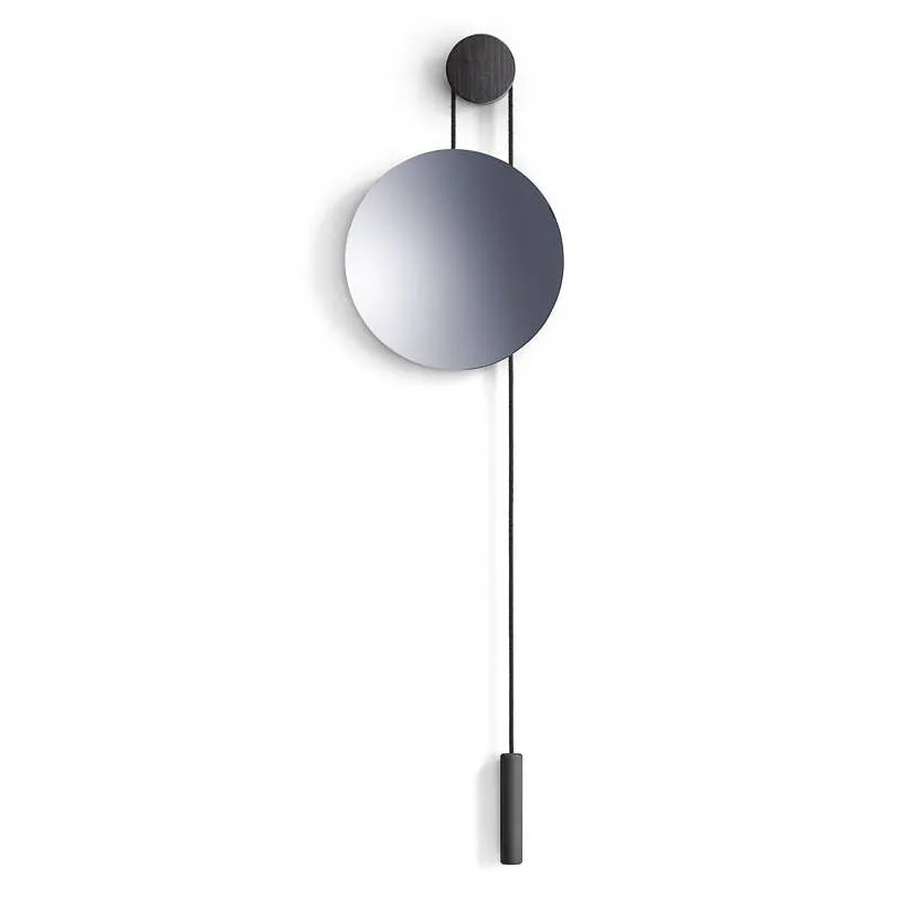 NEW WORKS Rise & Shine Wall Mirror, Burned/Steel