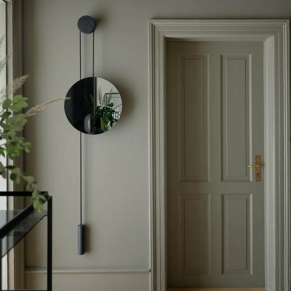 NEW WORKS Rise & Shine Wall Mirror, Burned/Steel