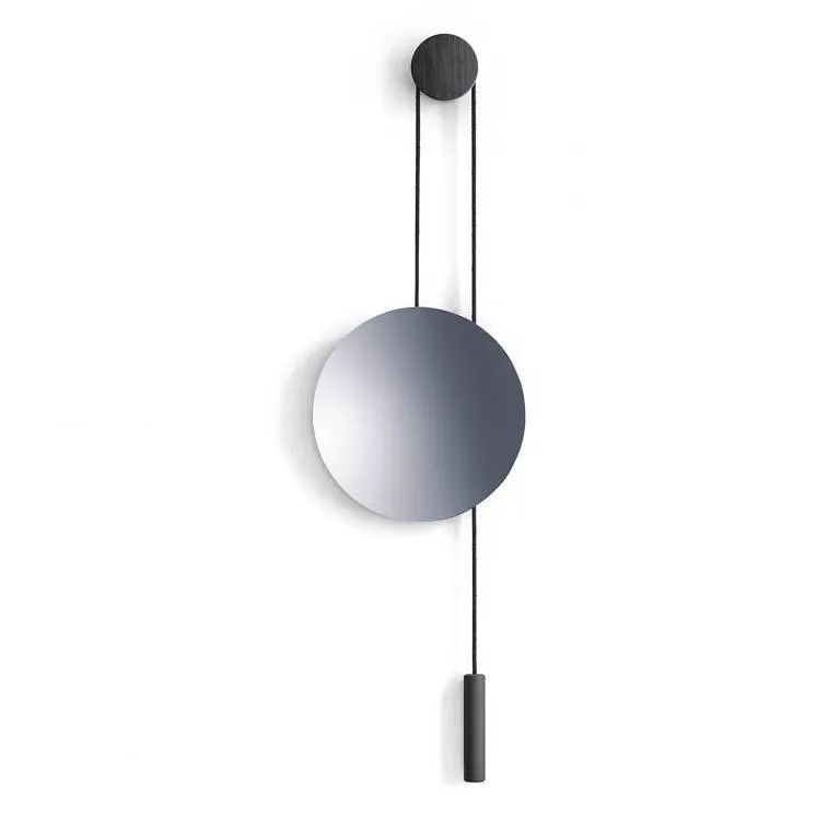 NEW WORKS Rise & Shine Wall Mirror, Burned/Steel