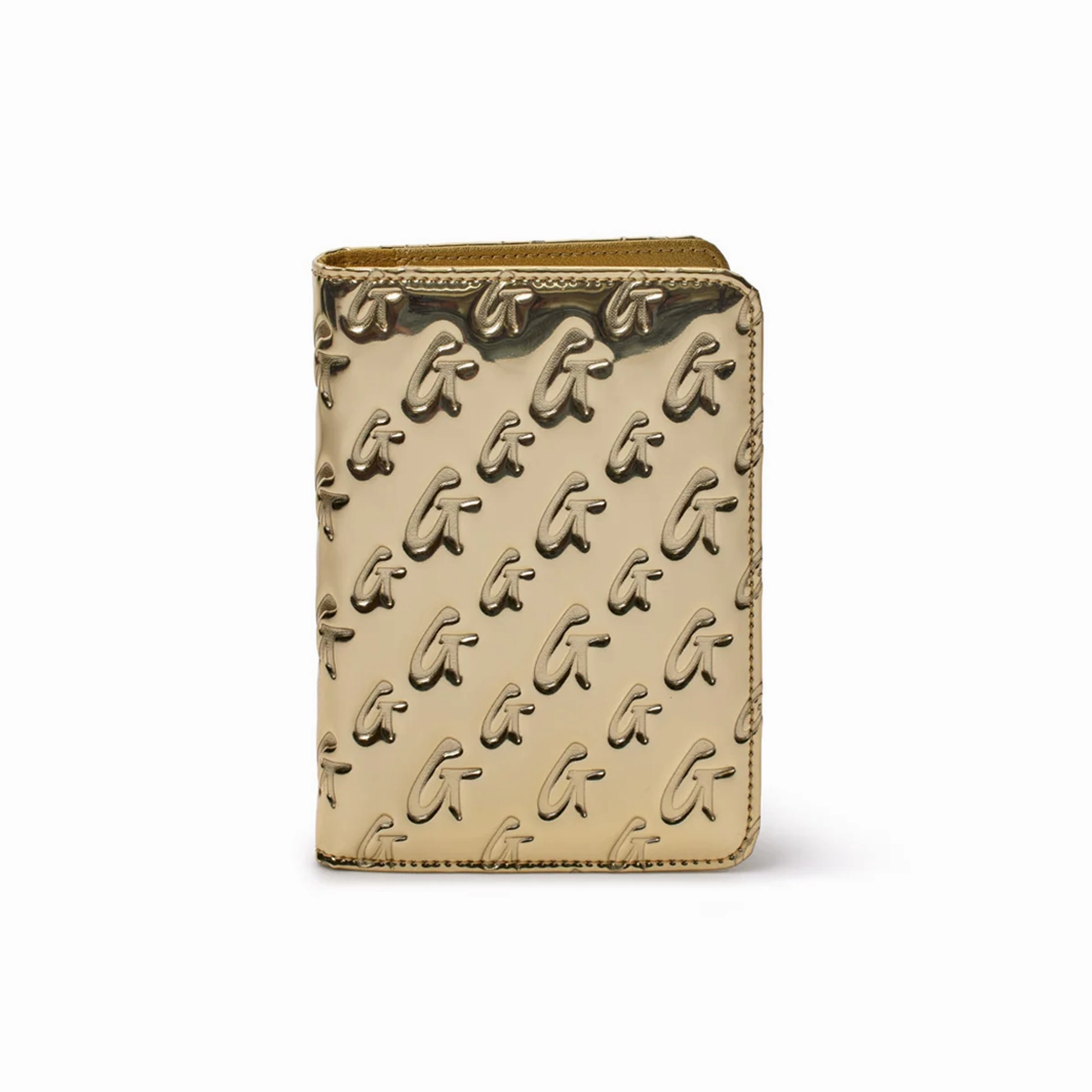 Special Steal Event Metallic Monogram Passport Holder - Metallic Gold