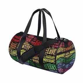 Big Savings Today Oulian Gym Bag Eliminating Hbt Bullying Women Canvas Duffel Bag Cute Sports Bag For Girls