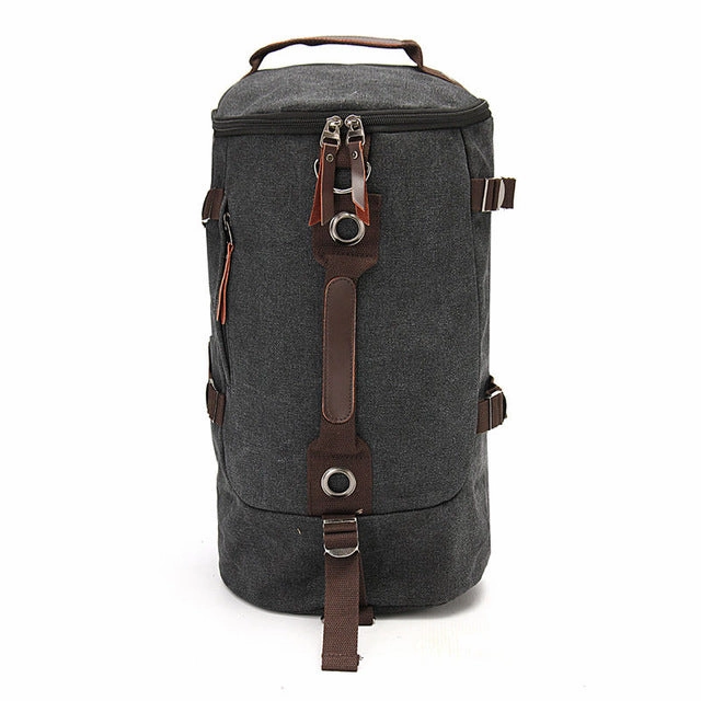 Save More Online Dont Miss Out New Mens Vintage Novelty Brown Canvas Duffel Backpack Camping Gym Shoulder Bag Luggage Hand Bag