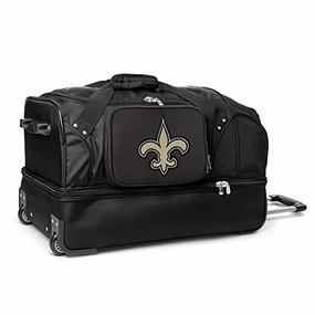 Nfl New Orleans Saints Rolling Drop-Bottom Duffel Bag Hot Pick Deal Todays Trending Deals