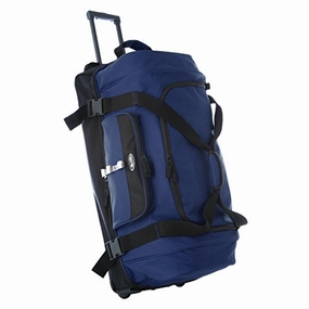 Clearance Alert Now Olympia 30" Drop Bottom Rolling Duffel, Navy