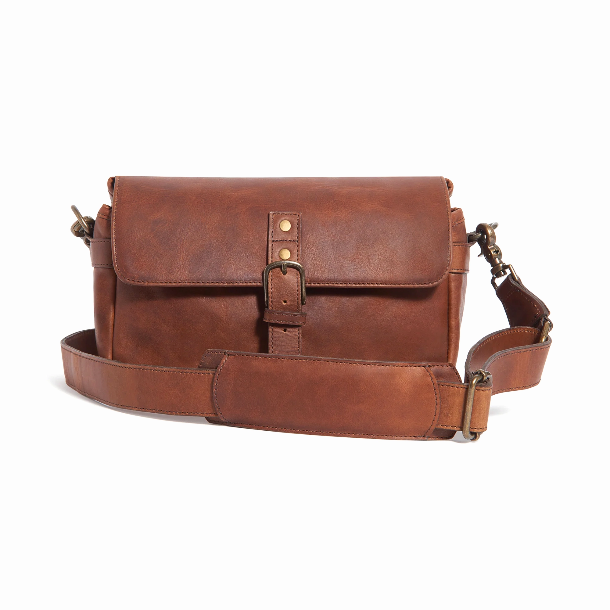 Hot Deals Today Ona Bowery Messenger Bag, Leather - Antique Cognac