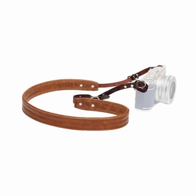 Clearance Alert Now Ona Oslo Leather Camera Strap, 40-46" - Antique Cognac