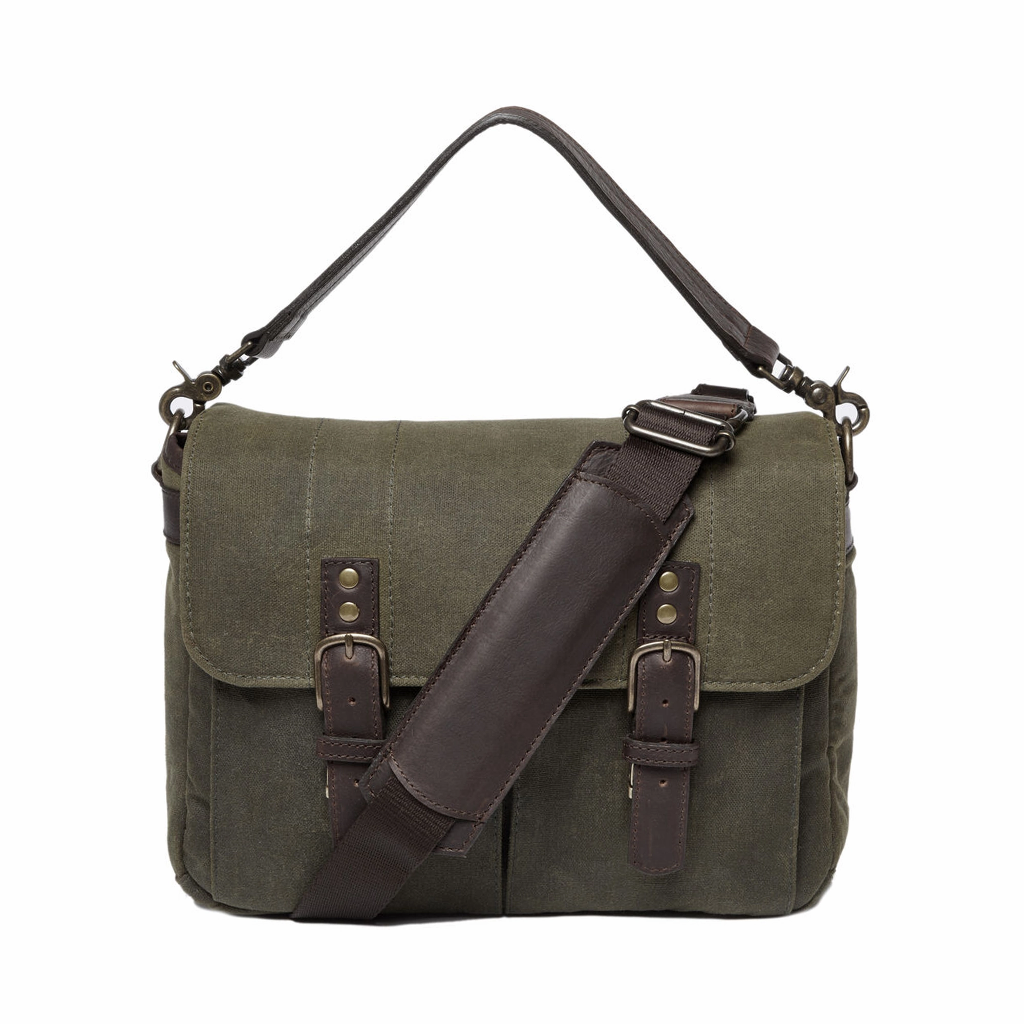 Ona Prince Street Messenger Bag, Waxed Canvas - Olive Instant Hot Deal Special Steal Event