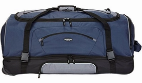 Travelers Club 36" Adventure Double Packing Compartment Rolling Duffel, Navy With Gray Color Option Shop Grab Savings Shop Now Save