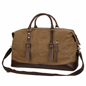 Vbiger Canvas Travel Duffel Tote Bag Vintage Travel Shoulder Bag Classic Weekender Bag Weekend Online Exclusive Steal Big Clearance Event