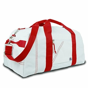 Sailor Bags Square Duffel (White/Red Straps, X-Large) Dont Wait Save MustHave Deal