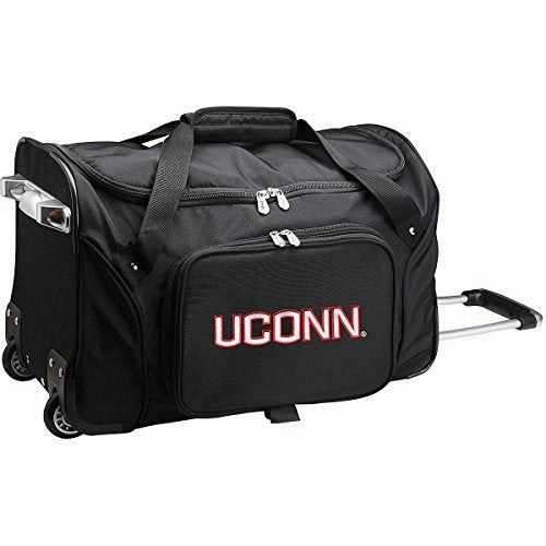 Special Price Today Denco Uconn Huskies 22 Inch 2-Wheeled Carry-On Duffel