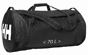 Helly Hansen Duffel 2 Water Resistant Packable Bag With Optional Backpack Straps, 70-Liter (Meduim), 990 Black Clearance Sale Now
