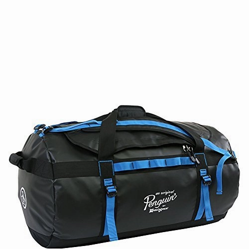 Limited Stock Deals Original Penguin Luggage Large Duffel Bag, Black/Blue, One Size