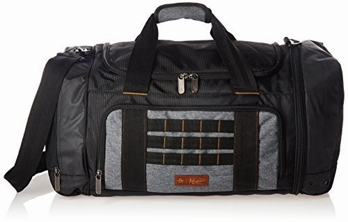 Best Price Today Dont Miss Out Original Penguin Weekender Duffel Luggage Bag For Men, Black/Grey Crosshatch, One Size