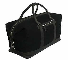 Shop Hot Deals Flash Sale Alert Now Oversized Canvas Genuine Leather Trim Travel Tote Duffel Shoulder Handbag Weekend Bag