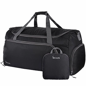 Today Only Hot Sale Oxa Lightweight Foldable Travel Duffel Bag With Shoes Bag, Black