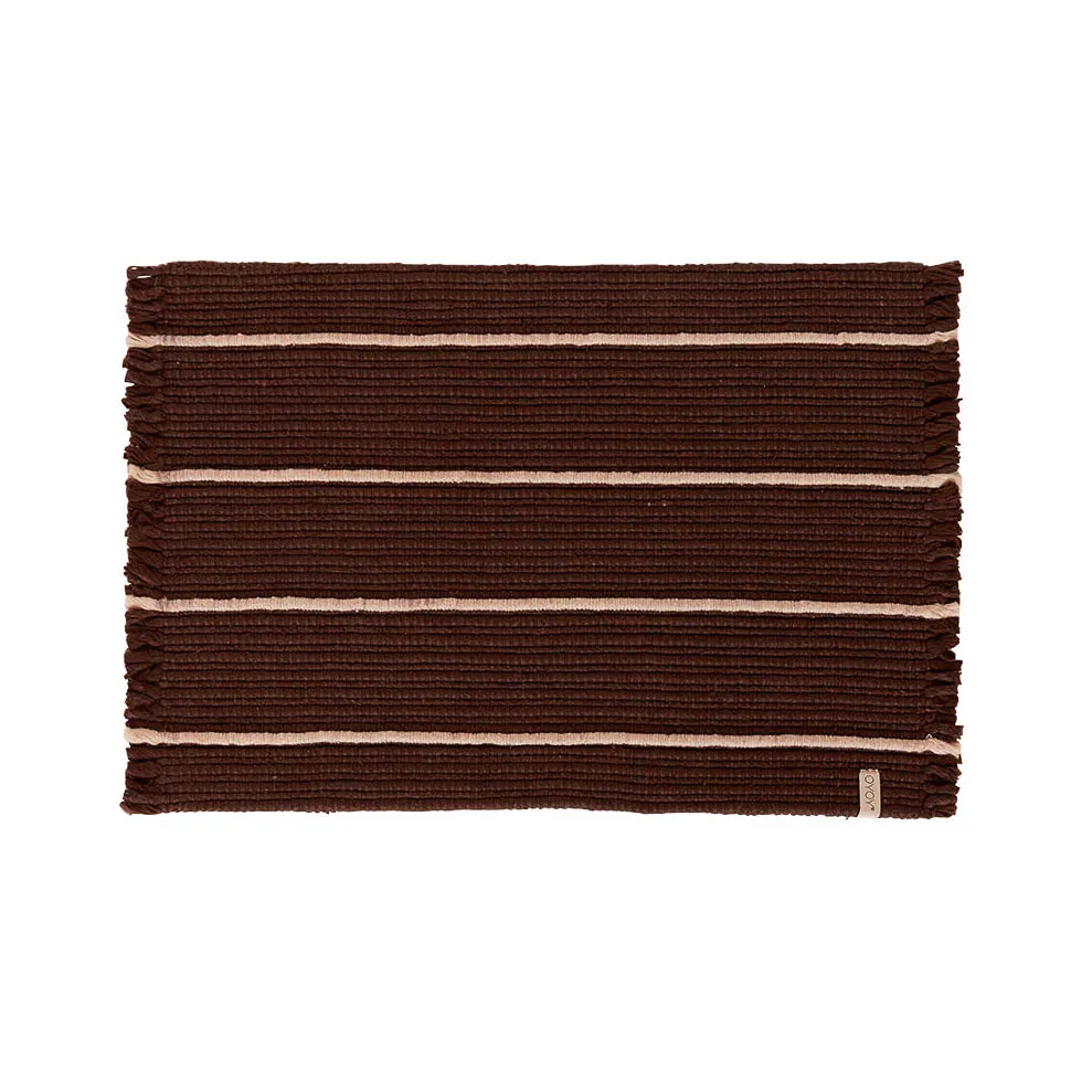 OYOY Putki Recycled Doormat, L76cm, Choc