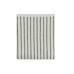 OYOY Raita Organic Cotton Bath Sheet, 100x150cm, Off-White/Green