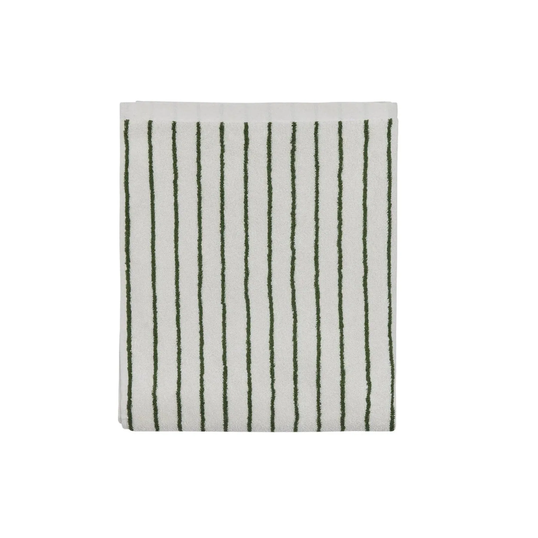 OYOY Raita Organic Cotton Bath Sheet, 100x150cm, Off-White/Green