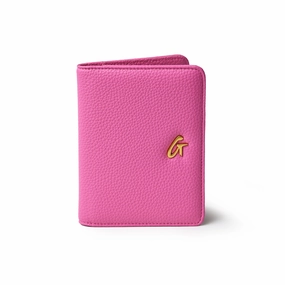 Big Price Drop Pebble Passport Holder - Hot Pink