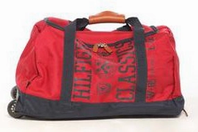 Hot Clearance Now Tommy Hilfiger Varsity Duffel Travel Bag On Wheels