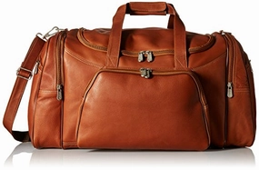 MustHave Gift Ideas Piel Leather Sports Duffel, Saddle, One Size