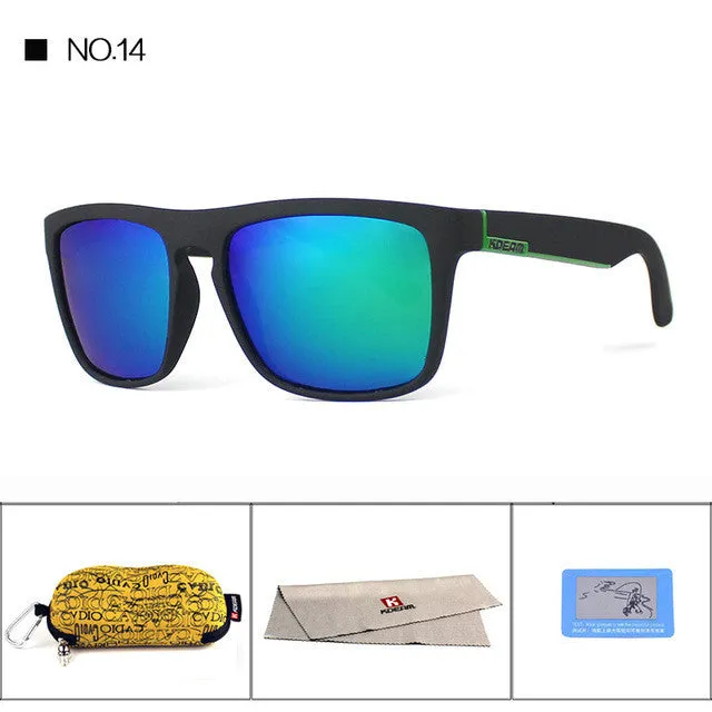 Polarized Sunglasses Men Sport  Fashion Square Frame Brand Designer Reflective Coating Uv400 With Case Hot Offer Ending Soon Shop Grab Savings
