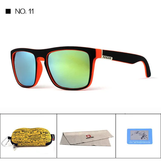 Online Exclusive Savings Polarized Sunglasses Men Sport  Fashion Square Frame Brand Designer Reflective Coating Uv400 With Case