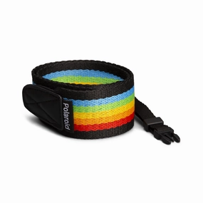 Polaroid Flat Camera Strap - Rainbow Black Hot Savings Alert Shop the Savings