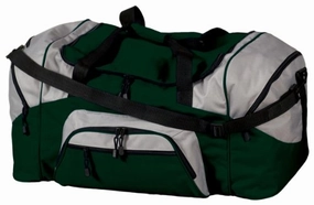 Grab It Now Grab Todays Deal Port & Company Bg99 Colorblock Sport Duffel - Hunter/Grey - Osfa
