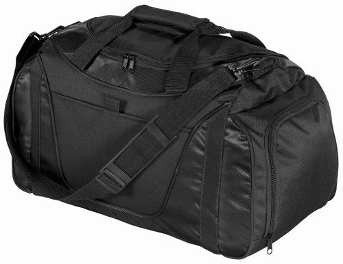 Daily Special Offer Port & Company Small Two-Tone Duffel, Black