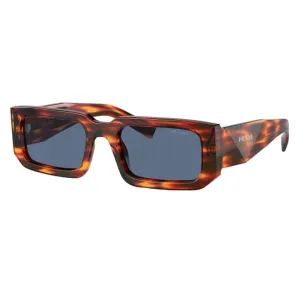 Prada Pr 06Ys 17R06A - Striped Radica With Dark Blue Lenses Hot Offer Ending Soon